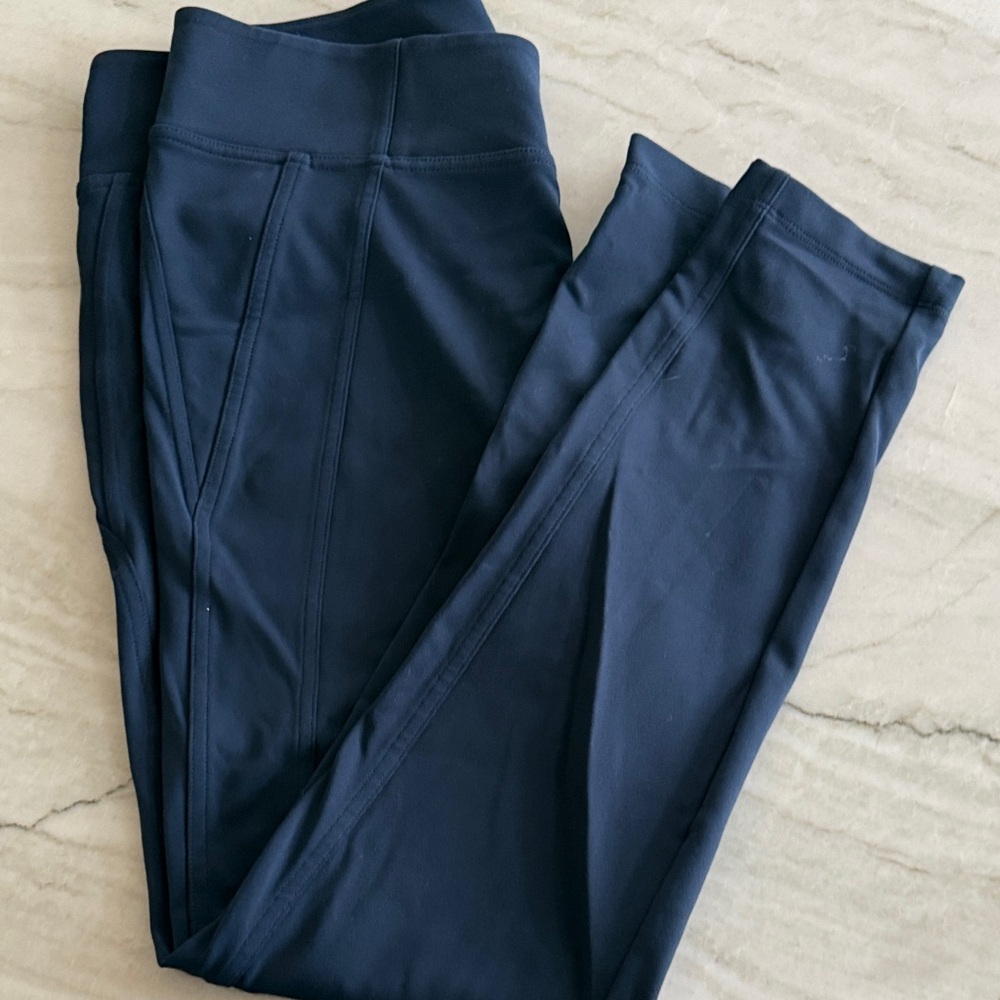 Athleta  navy leggings size large